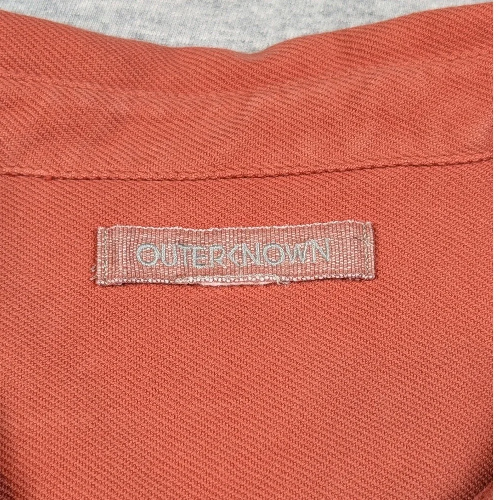 Outerknown Blanket Shirt Mens XXL Terracotta Orange Organic Cotton Button Up